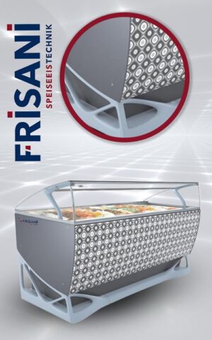 Eisvitrine ISA Olympica Frame Hand Made in Italy